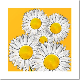 Daisy Flowers Posters and Art